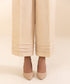 Women's Unstitched Embroidered Beige Khaddar Three Piece Suit